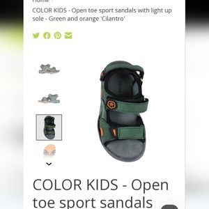 COLOR KIDS size 25- Toddler Sport Sandals with light up sole